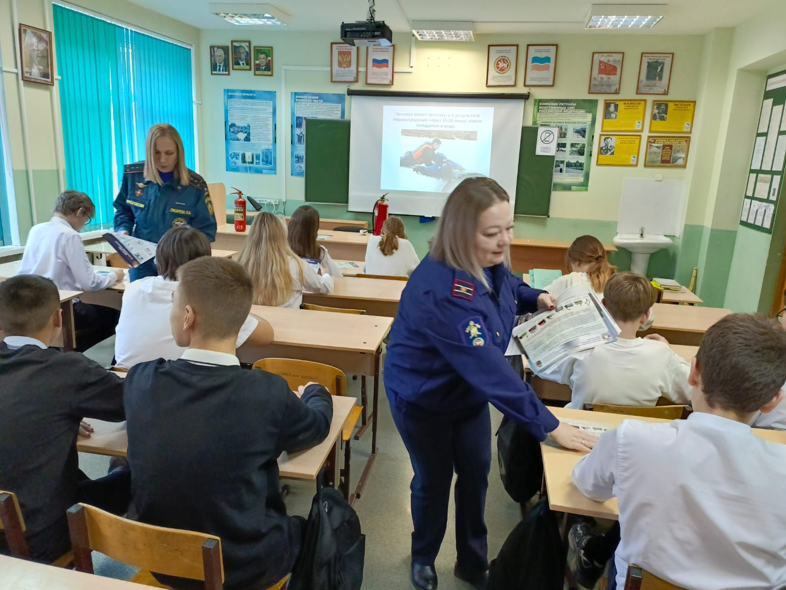 В Заинске школьникам разьяснили, как вести себя в случае пожара