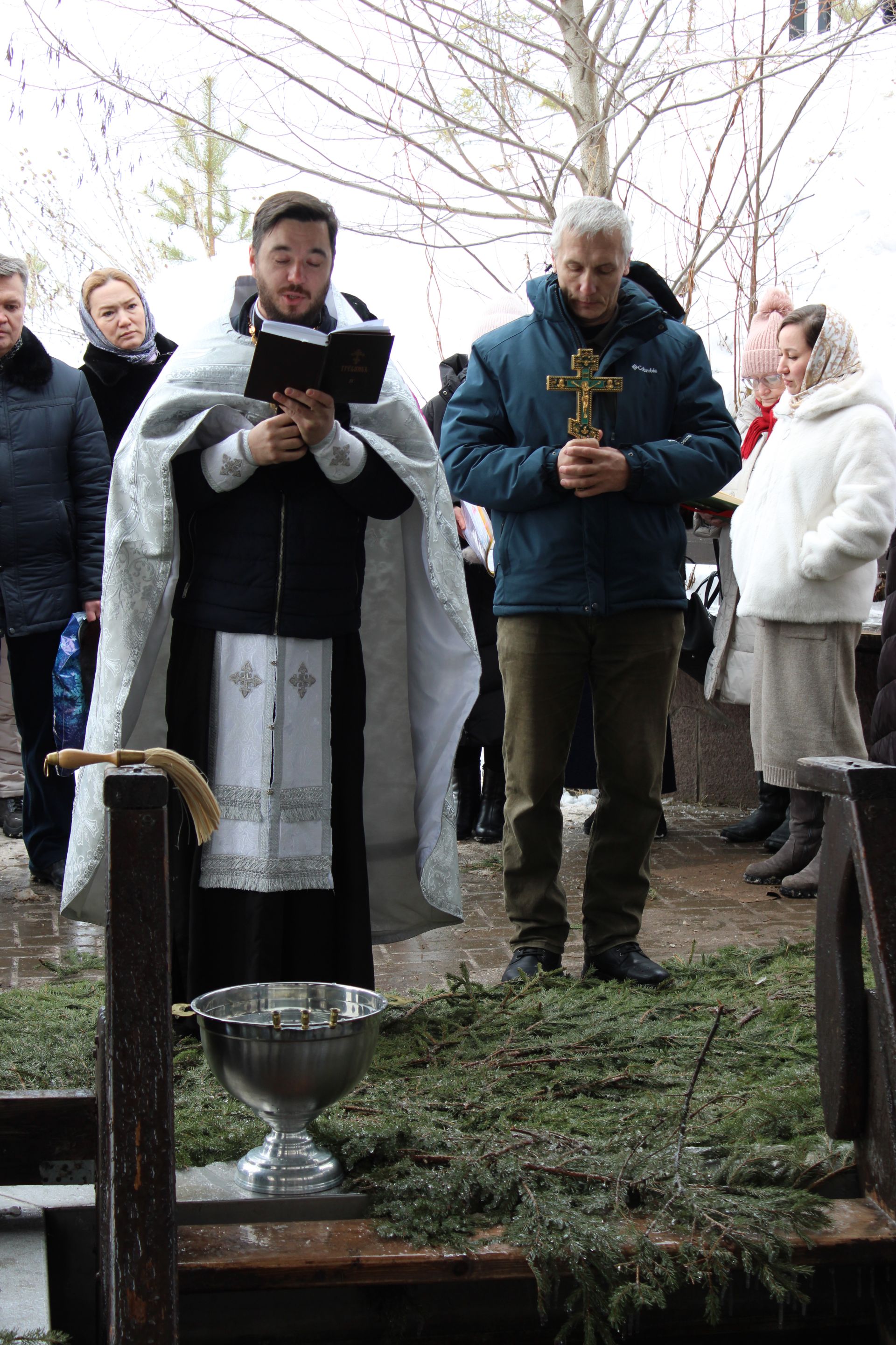 В праздник Крещения Господня заинцы окунались в купель целыми семьями