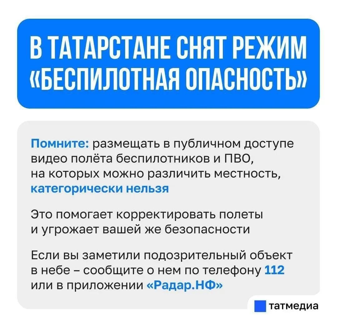 Режим “Угроза атаки БПЛА”! снят