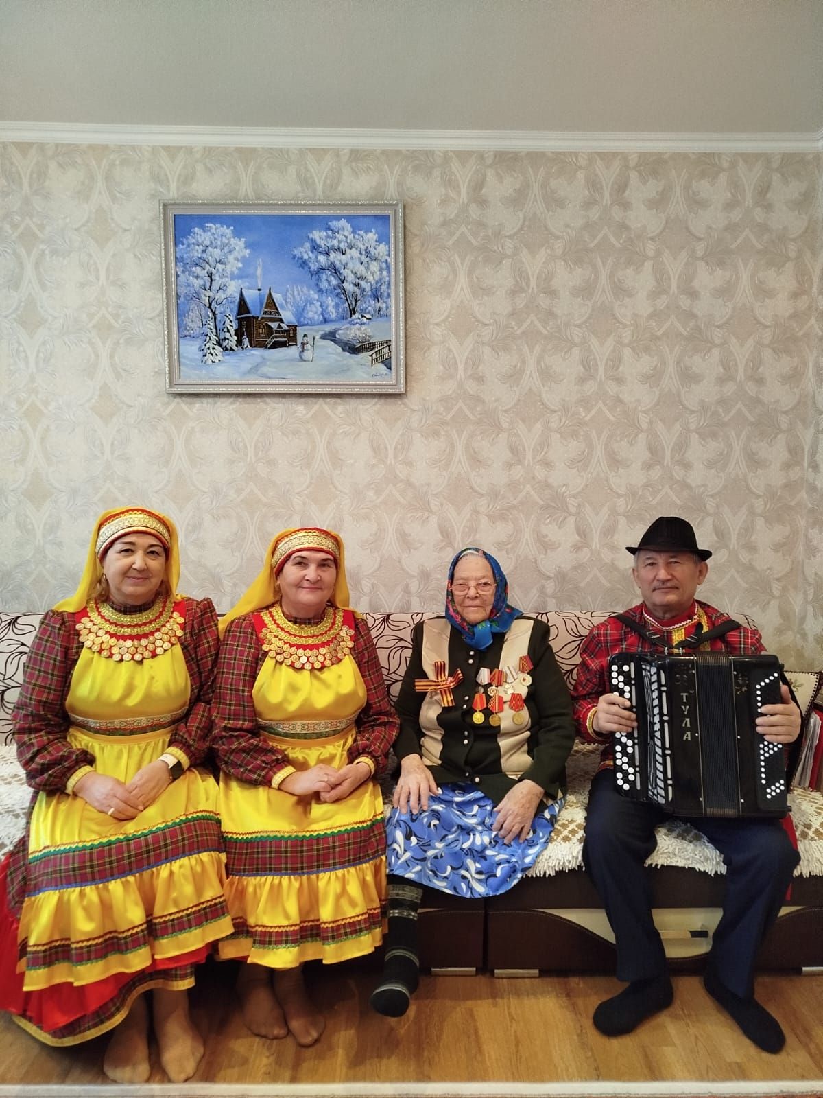 Тыл ветераны күркәм юбилеен каршылый