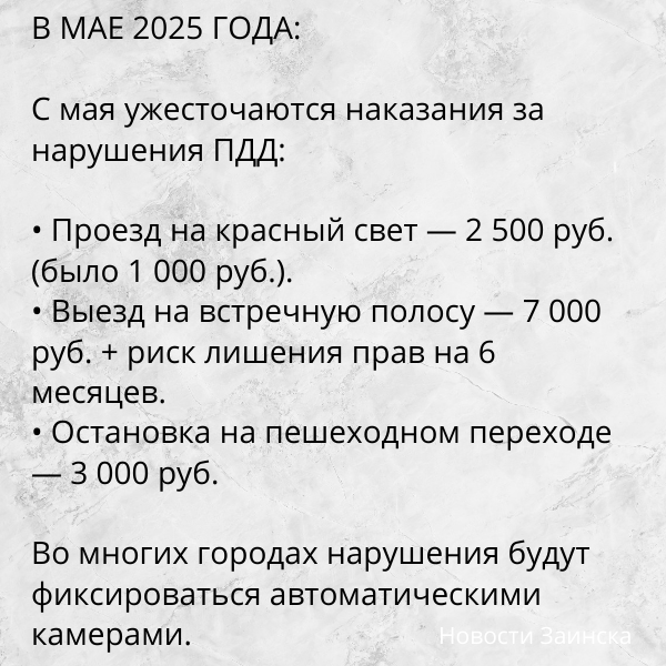С 1 мая 2025 года россиян ждут изменения в законах