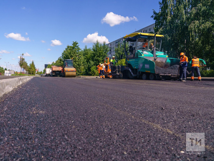 Татарстанда илкүләм проект буенча юлларда 1 млн кв метр асфальтның өске катламы җәелгән