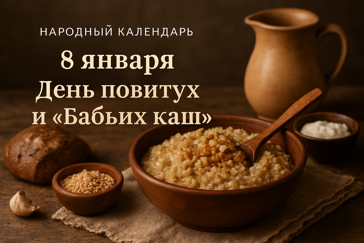Народные приметы на 8 января: Бабьи каши и начало святочных гаданий