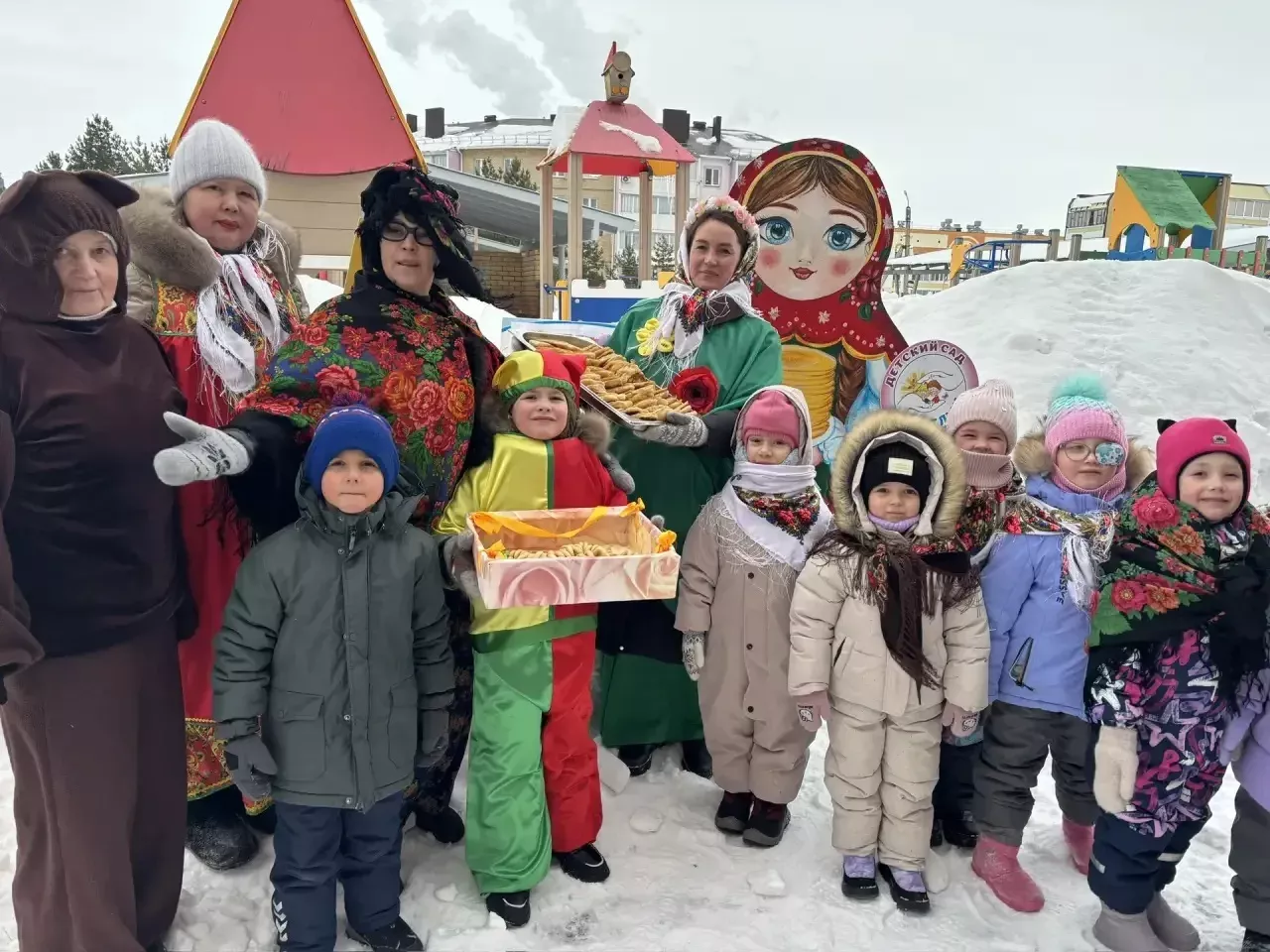 В детском саду «Шатлык» отметили Масленицу конкурсом блинов «Ай да блин!»