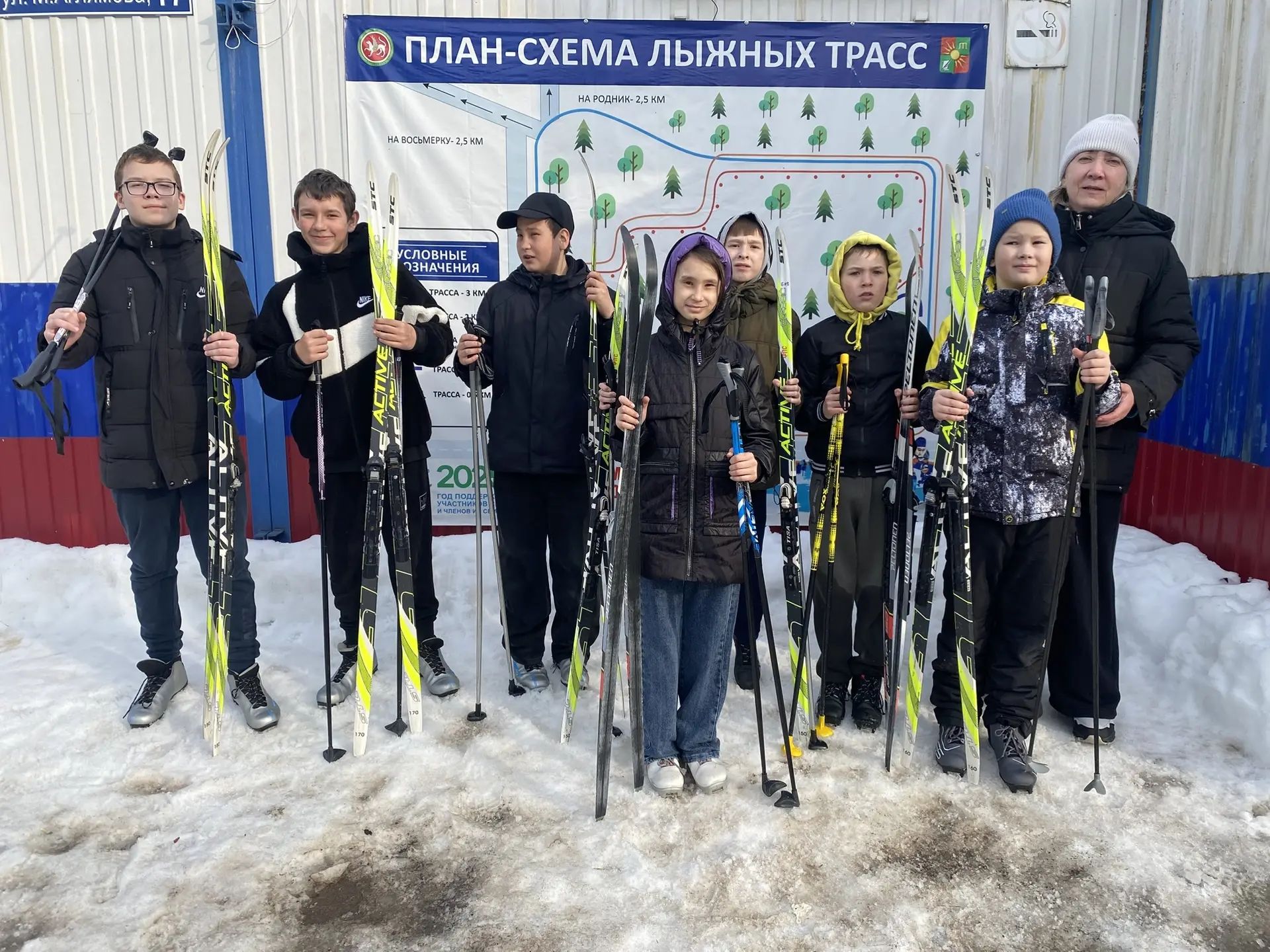 В Заинске прошла акция «Лыжня зовет» для детей и подростков района