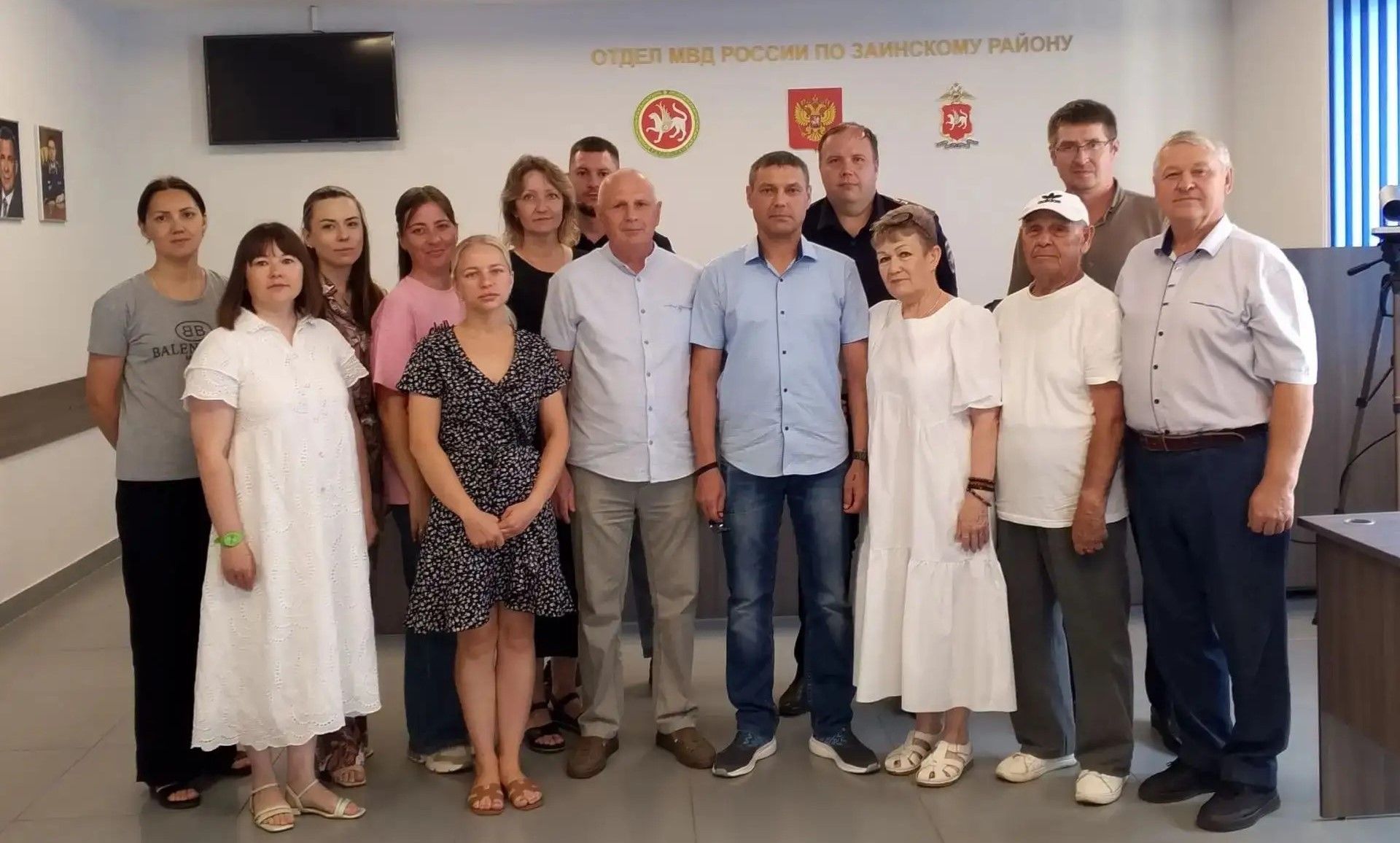 Зәй полициясенә кунакка алгы сызыктан кайткан хезмәттәшләре килде