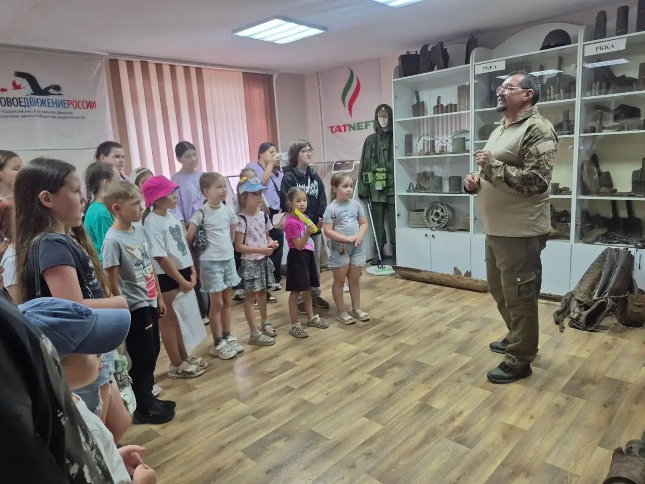 Зәйдә балалар өчен Бөек Ватан сугышы артефактлары буенча экскурсия үткәрелде