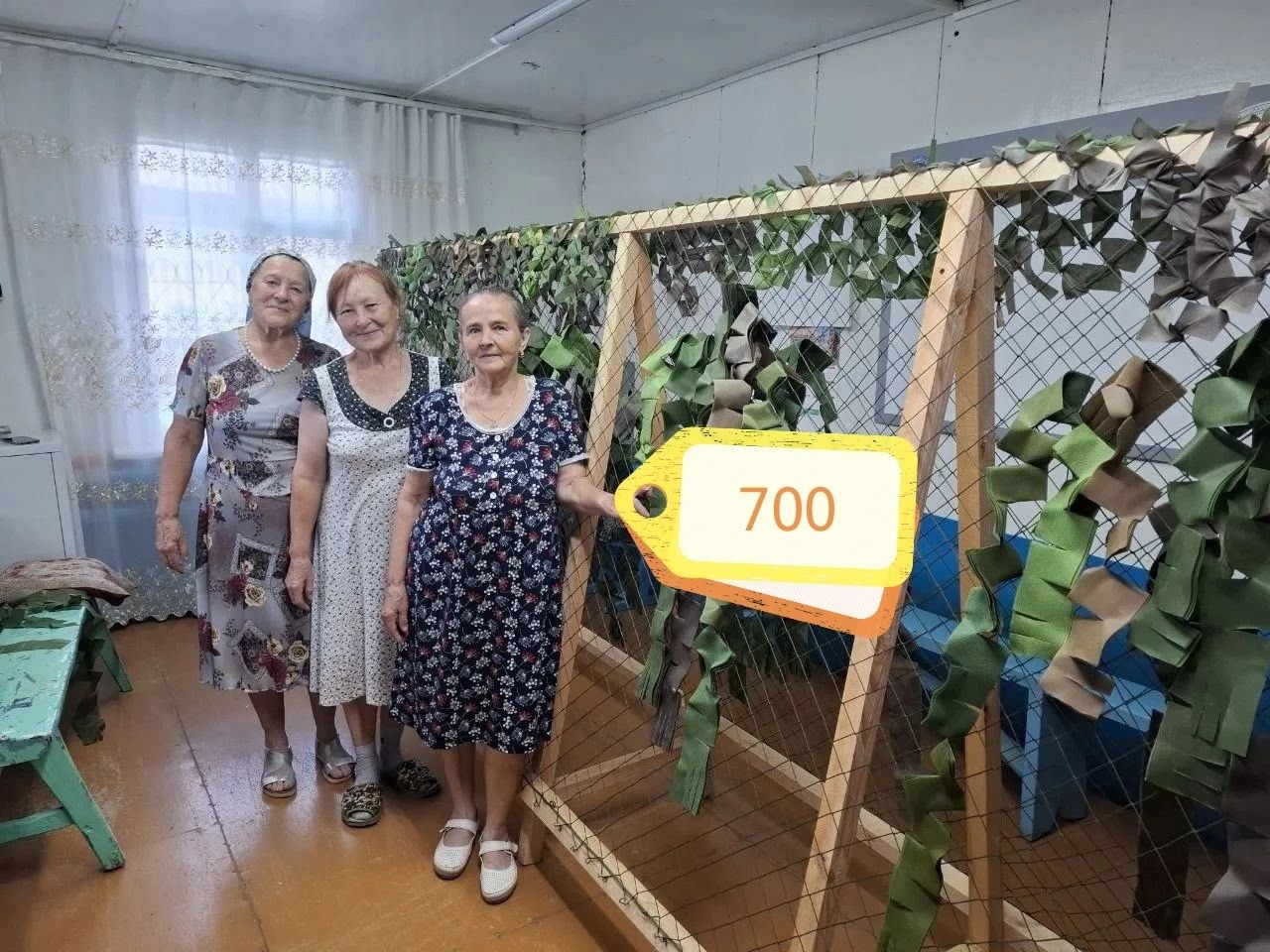 700нче маскировка челтәре: Дүрт-Мунча авыл җирлеге волонтерларының көндәлек фидакарьлеге