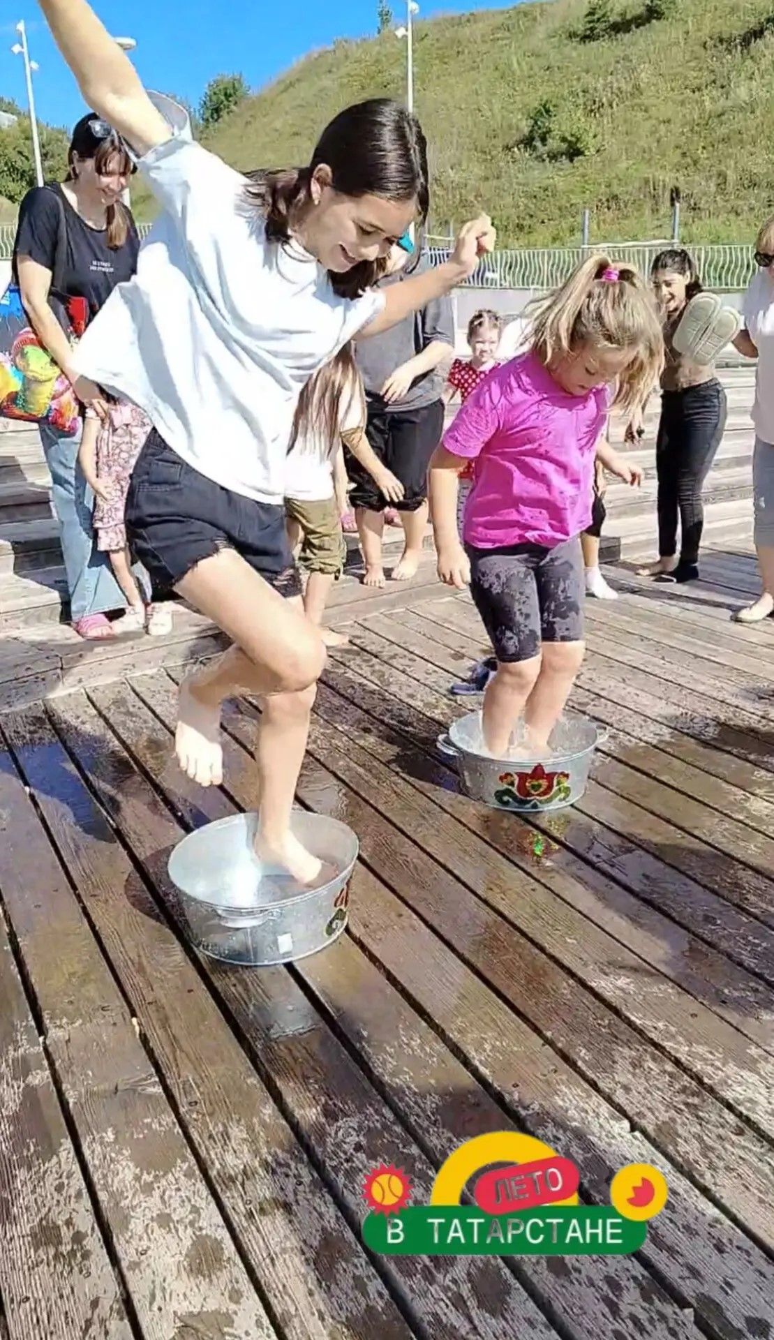 Иске Зәй яр буенда балалар Сабантуе узды