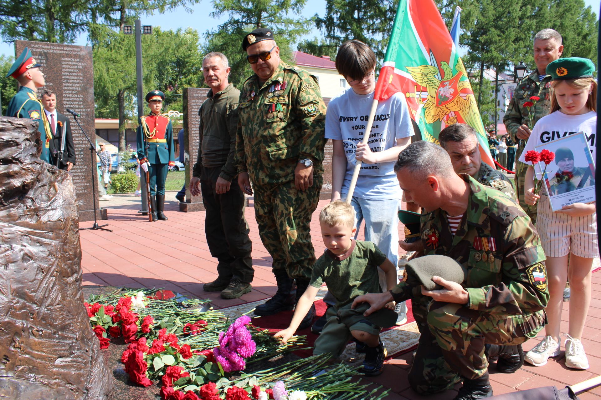 В Заинске открыли мемориал в честь участников СВО и ветеранов боевых действий