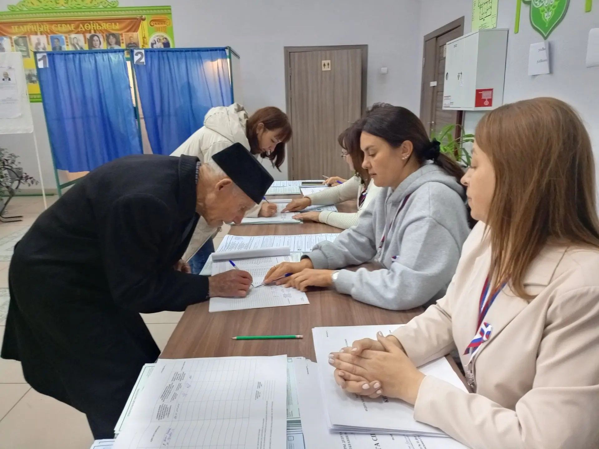 96-летний Салих Зиннатов из Заинского района проголосовал на выборах