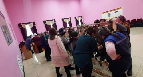 Сәвәләй авылында да маскировка челтәрләре үрә башладылар