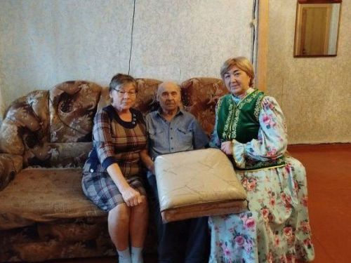 Жителя Заинска поздравили с 95-летним юбилеем