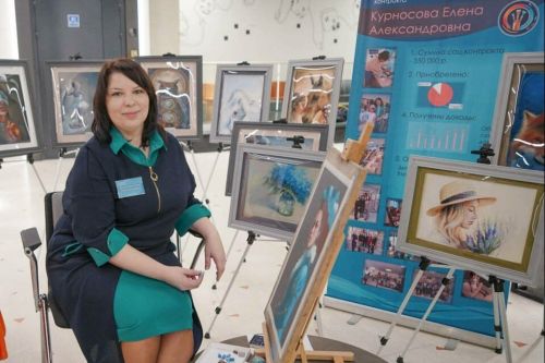 Заинскую художницу похвалил председатель Госсовета РТ Фарид Мухаметшин