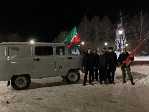 Из Заинска в зону СВО отправили автомобиль для военных