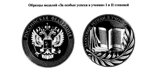 Минпросвещения России утвердило внешний вид медалей для выпускников школ