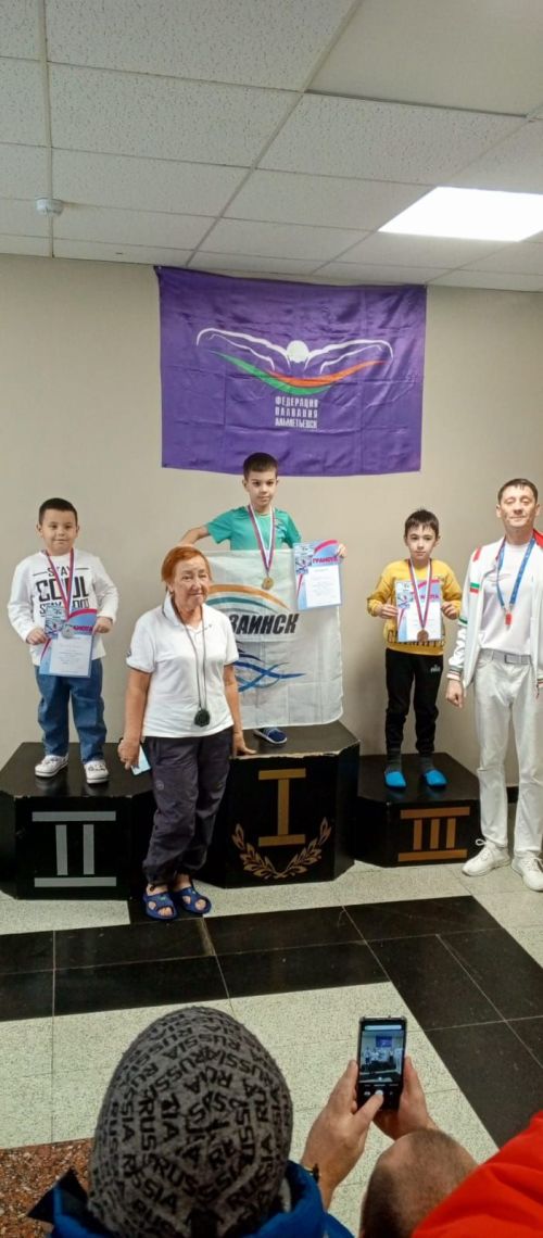 Заинские пловцы заняли призовые места в Первенстве по плаванию