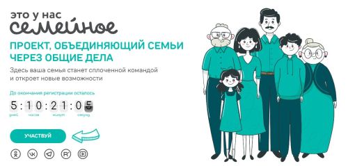 До конца регистрации на конкурс «Это у нас семейное» осталось пять дней