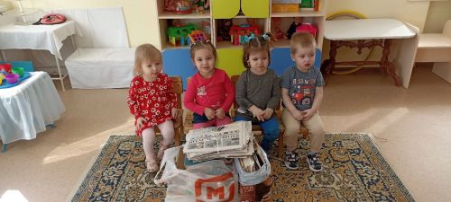 Заинские дошкольники поучаствовали в сборе макулатуры