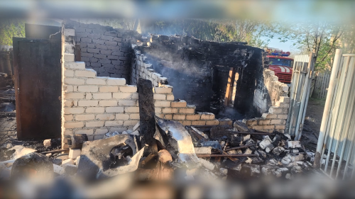 В садовом обществе произошел пожар