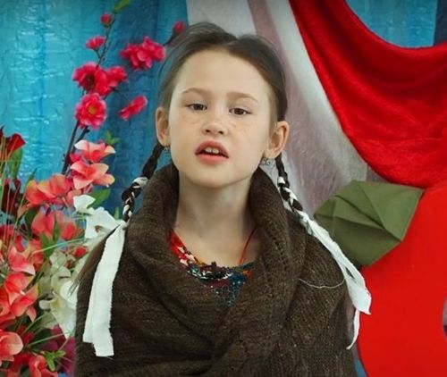 Победительница муниципального конкурса юных чтецов Ксения Кузнецова