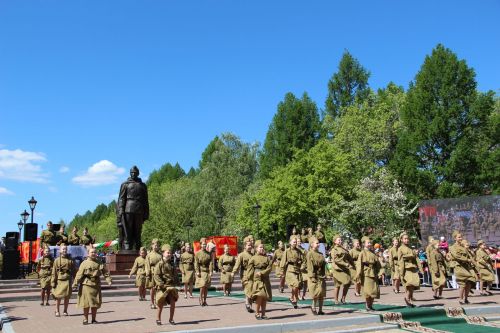 Фоторепортаж празднования Дня Победы в Заинске