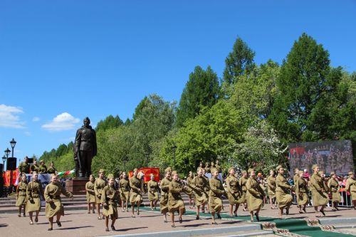 Фоторепортаж празднования Дня Победы в Заинске