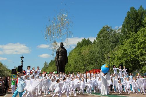 Фоторепортаж празднования Дня Победы в Заинске