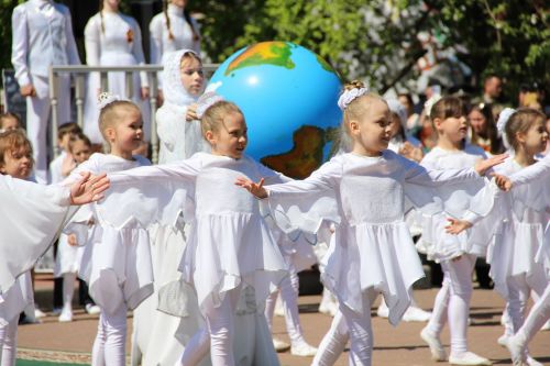 Фоторепортаж празднования Дня Победы в Заинске