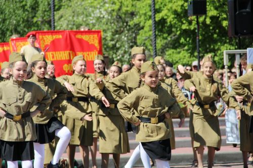 Фоторепортаж празднования Дня Победы в Заинске
