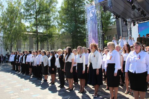 Фоторепортаж празднования Дня Победы в Заинске