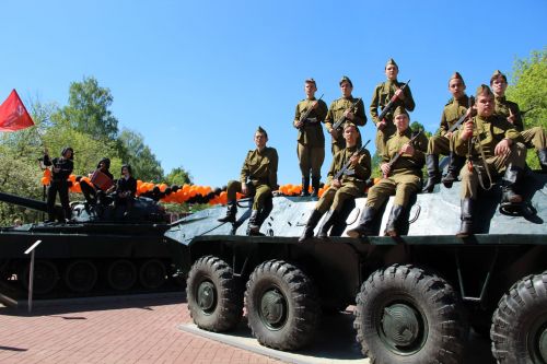 Фоторепортаж празднования Дня Победы в Заинске
