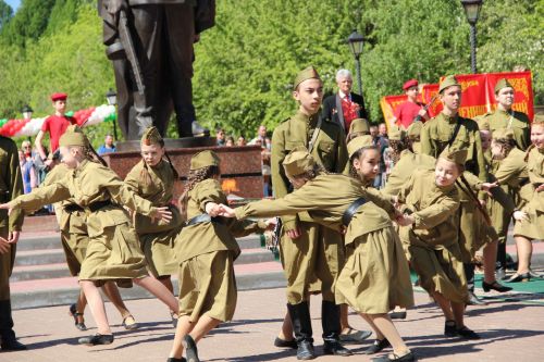 Фоторепортаж празднования Дня Победы в Заинске