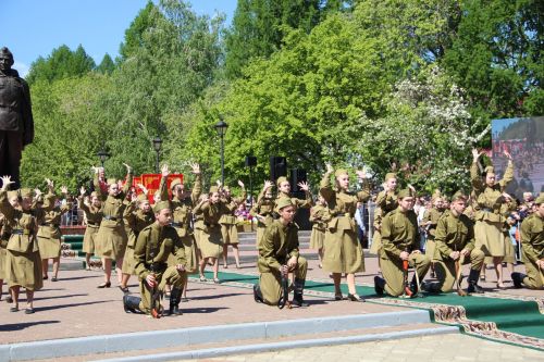 Фоторепортаж празднования Дня Победы в Заинске
