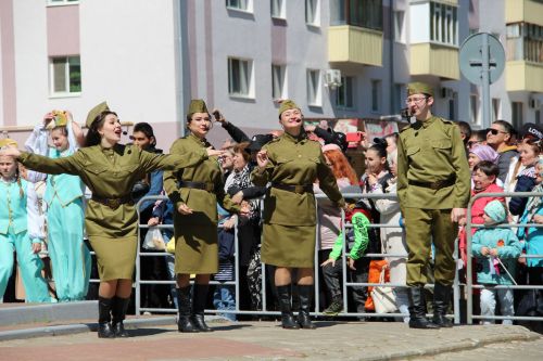 Фоторепортаж празднования Дня Победы в Заинске