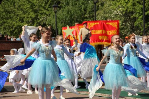 Фоторепортаж празднования Дня Победы в Заинске