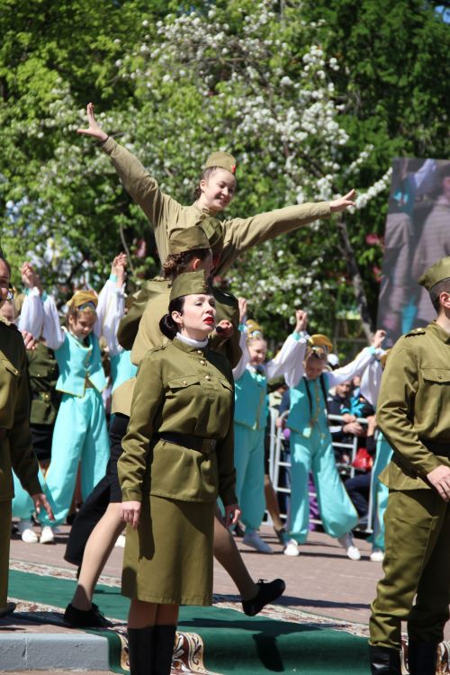 Фоторепортаж празднования Дня Победы в Заинске