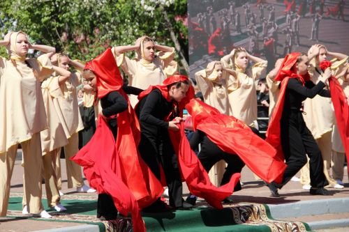 Фоторепортаж празднования Дня Победы в Заинске