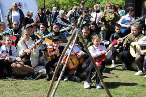 Фоторепортаж празднования Дня Победы в Заинске