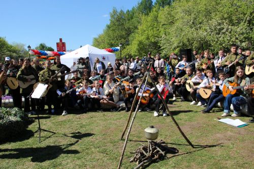 Фоторепортаж празднования Дня Победы в Заинске