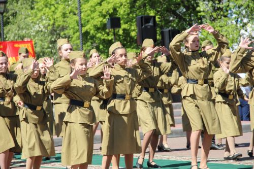 Фоторепортаж празднования Дня Победы в Заинске