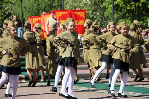 Фоторепортаж празднования Дня Победы в Заинске