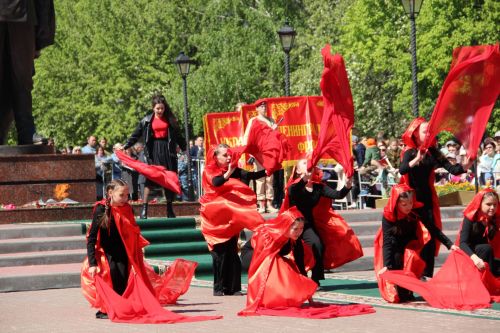 Фоторепортаж празднования Дня Победы в Заинске