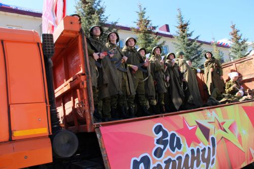 Фоторепортаж празднования Дня Победы в Заинске