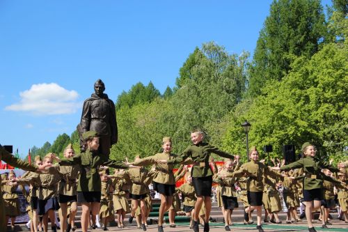 Фоторепортаж празднования Дня Победы в Заинске