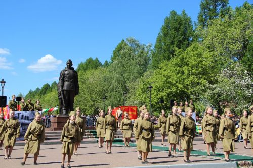 Фоторепортаж празднования Дня Победы в Заинске
