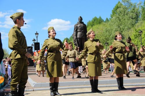 Фоторепортаж празднования Дня Победы в Заинске