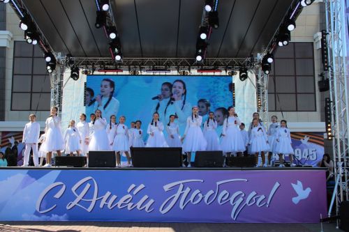 Фоторепортаж празднования Дня Победы в Заинске