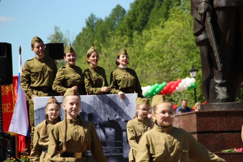 Фоторепортаж празднования Дня Победы в Заинске