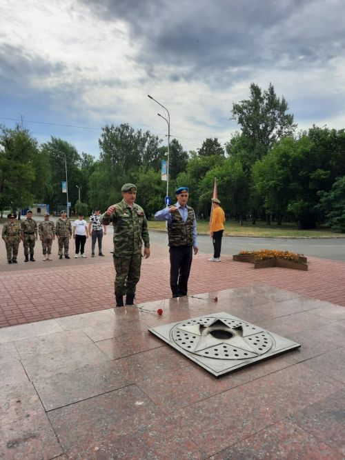 В Заинске ветераны боевых действий собрались у памятника Воину-Освободителю